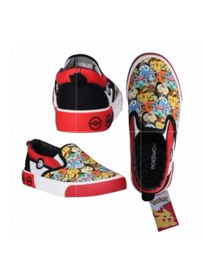 Pokémon Licensed Canvas Slip On Shoes
